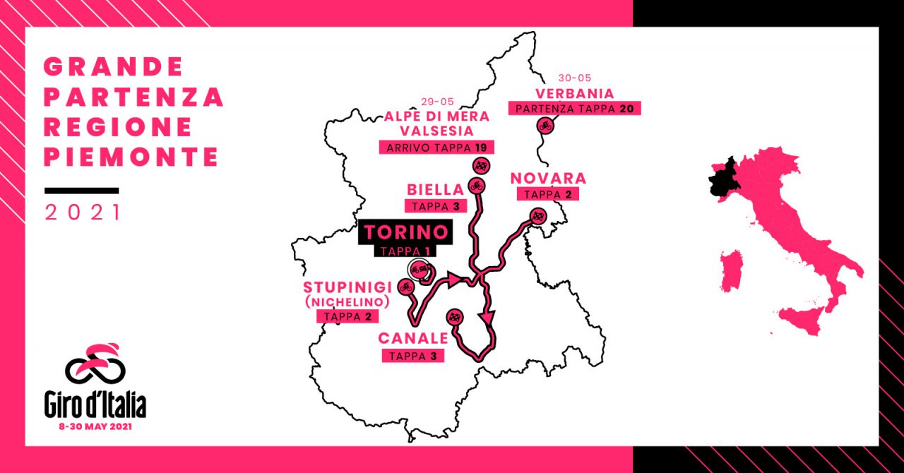 Giro d’Italia: seconda tappa con arrivo a Novara