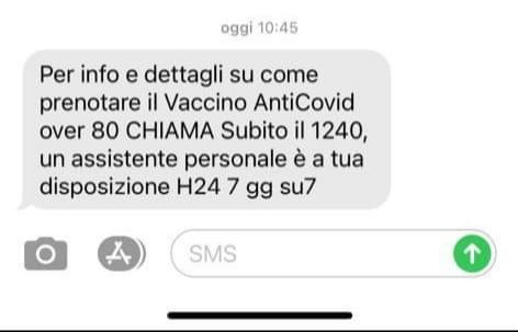 Regione Piemonte: “Attenzione alla truffa Covid, non mandiamo sms per prenotare il vaccino”