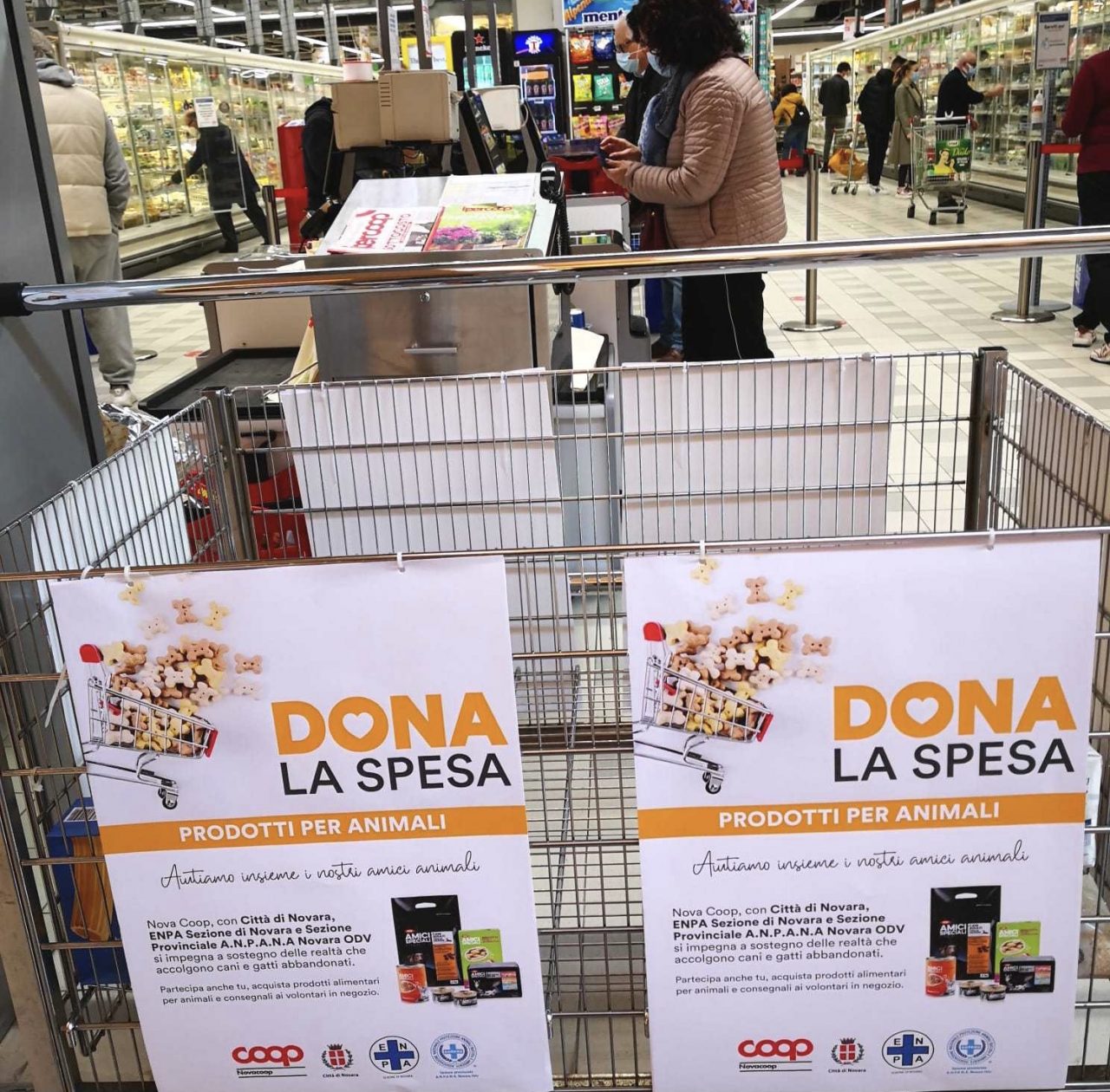 Novara “Dona la Spesa” per aiutare le famiglie in difficoltà che posseggono un animale domestico