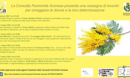 Ciclo di serate sulle donne con la Consulta femminile aronese