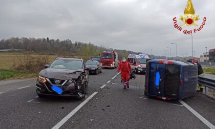 Incidente sulla statale a Pombia: un ferito portato all'ospedale