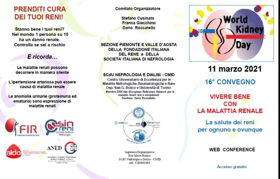 Da  Borgomanero un convegno online per la giornata mondiale del rene