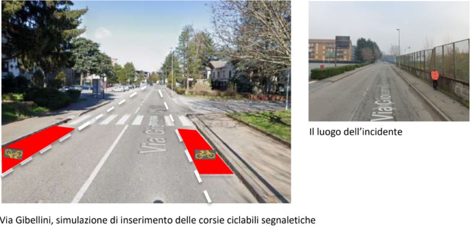 Ragazzino investito a Novara, Fiab: “Mettere in sicurezza via Gibellini”