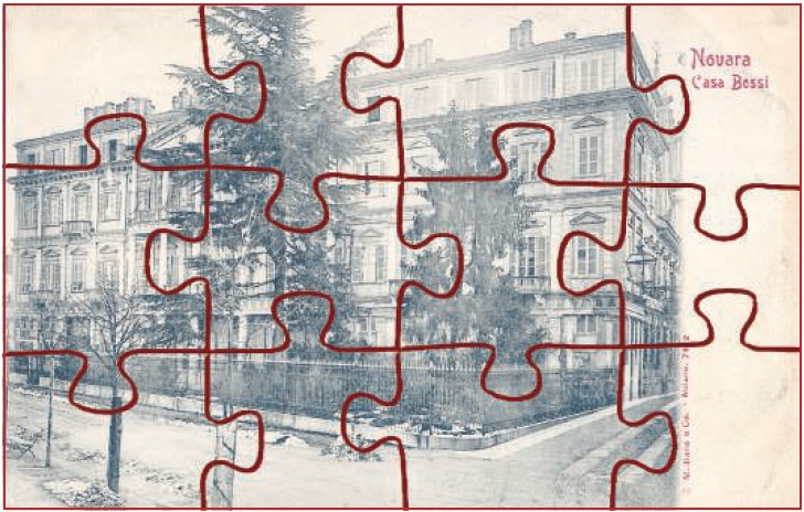 Completa il puzzle, avrai in regalo la stampa di Casa Bossi