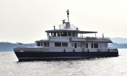 Lago Maggiore: presentata la nuova nave ibrida Topazio