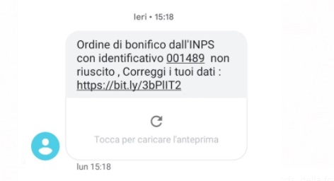 Occhio alla truffa del bonifico Inps