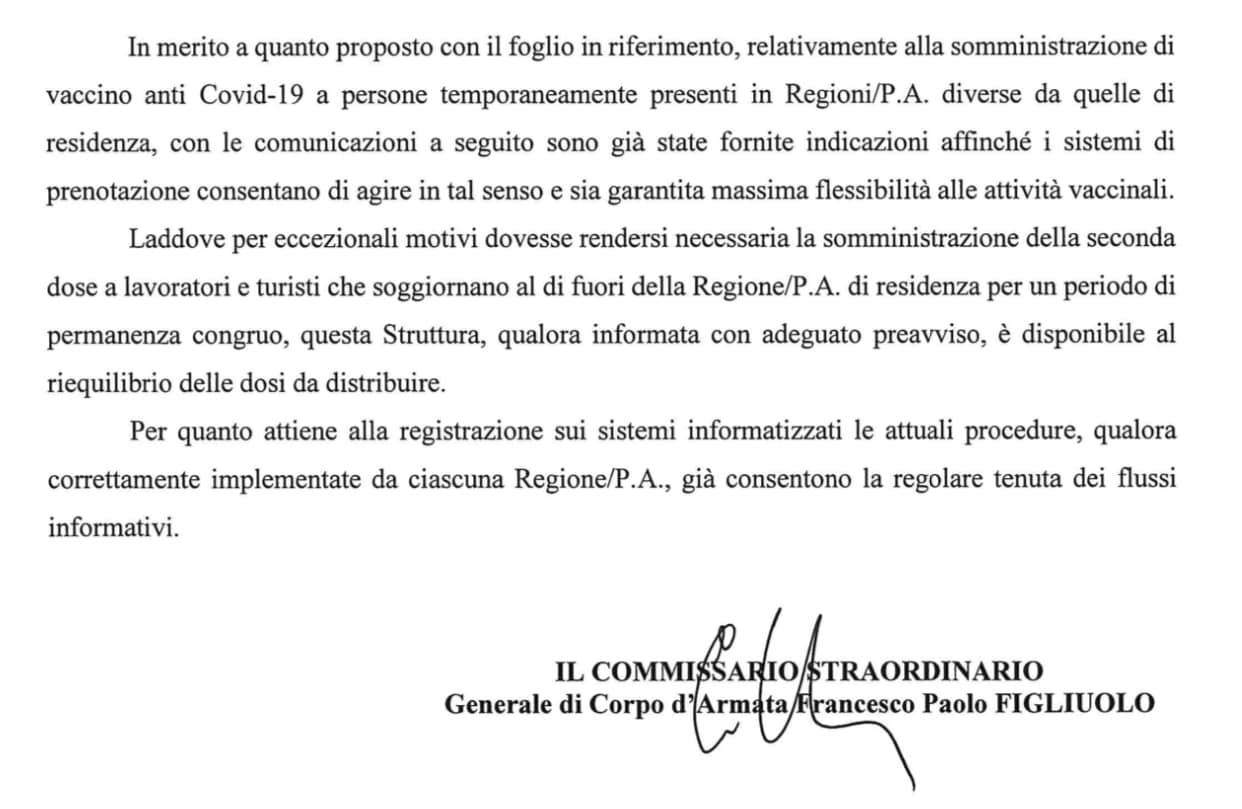 Vaccini in vacanza Piemonte-Liguria: via libera da Figliuolo