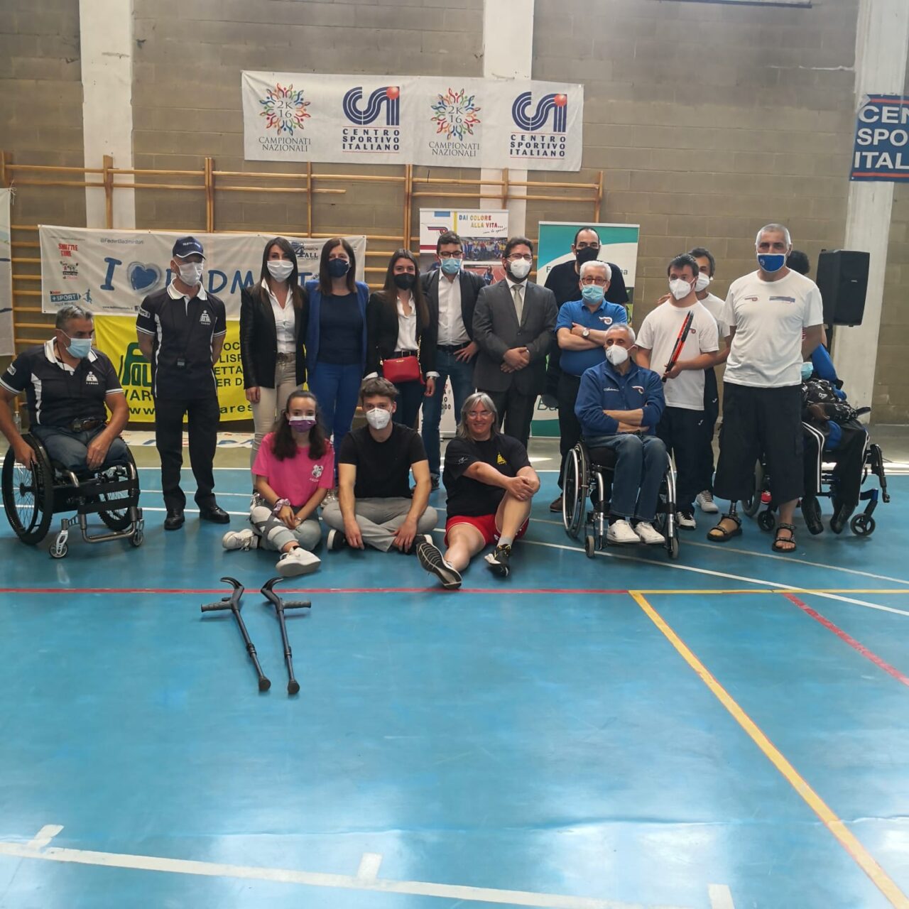 L’incontro con gli atleti paralimpici al palazzetto dello sport di Gozzano