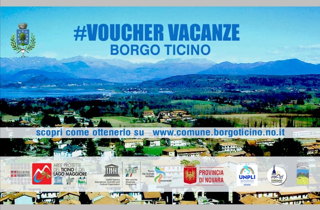 Voucher vacanze per promuovere il turismo a Borgo Ticino