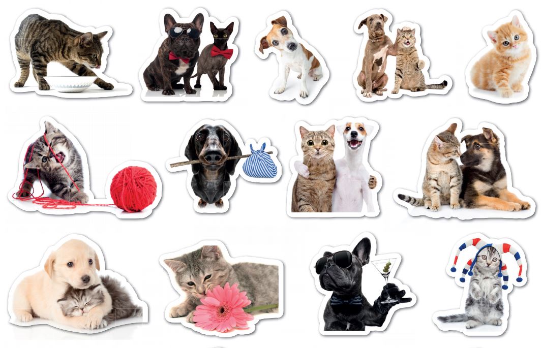 Originali stickers in regalo col giornale