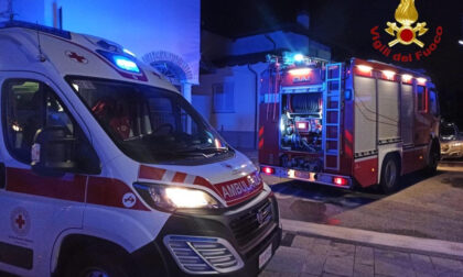 Pombia casa in fiamme: intervento dei vigili del fuoco