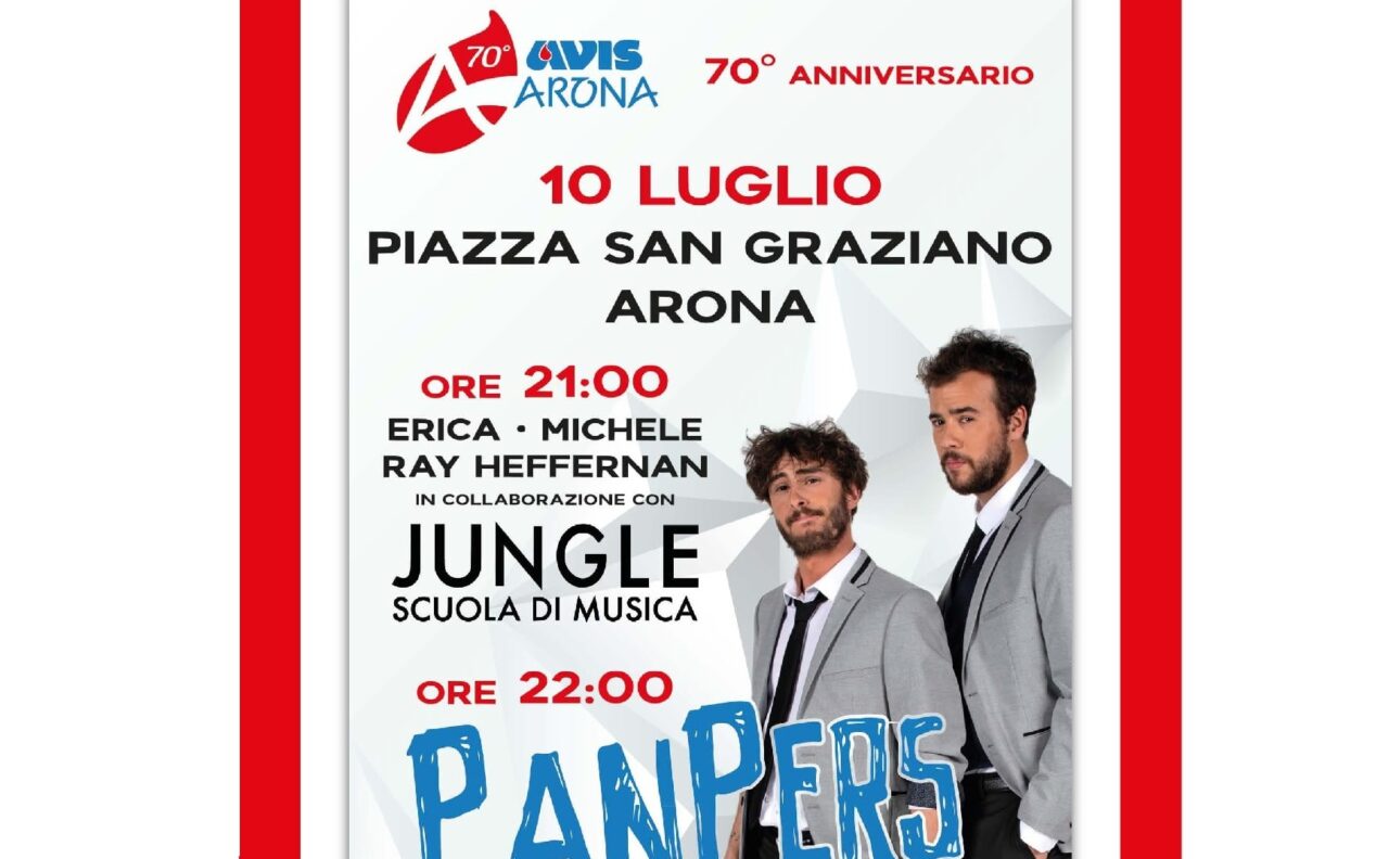 Avis Arona festeggia i 70 anni con i “PanPers”