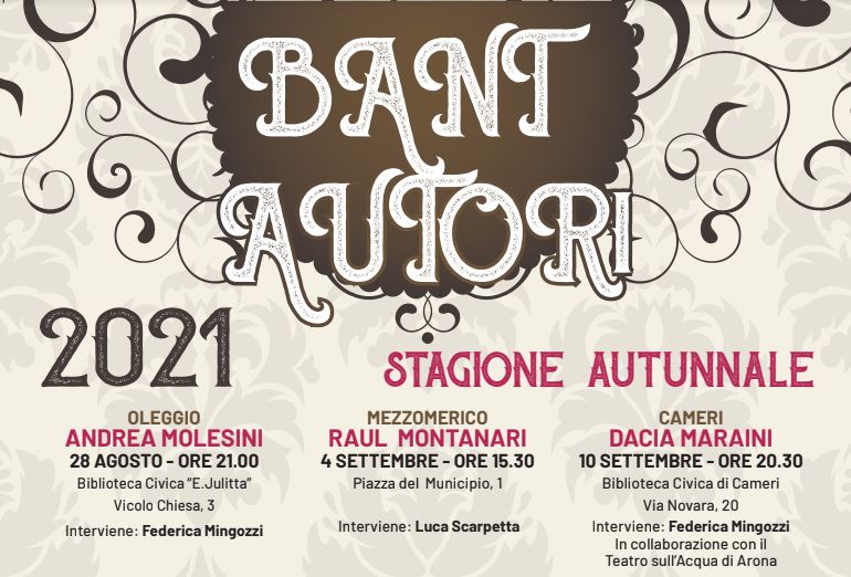 Bant autori torna con la seconda edizione della rassegna
