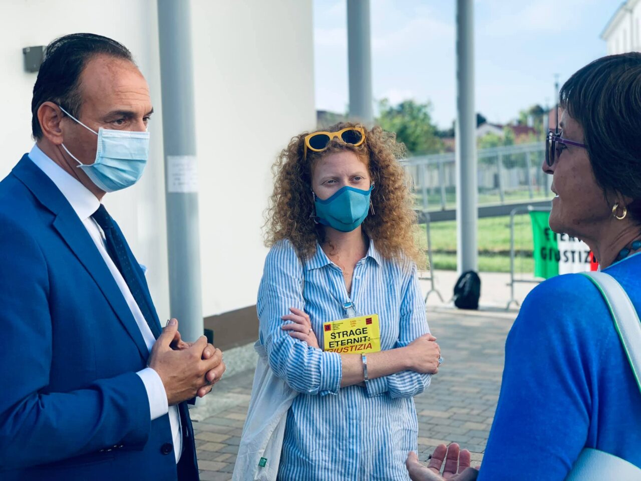 Il presidente Alberto Cirio a Novara per il processo Eternit-Bis