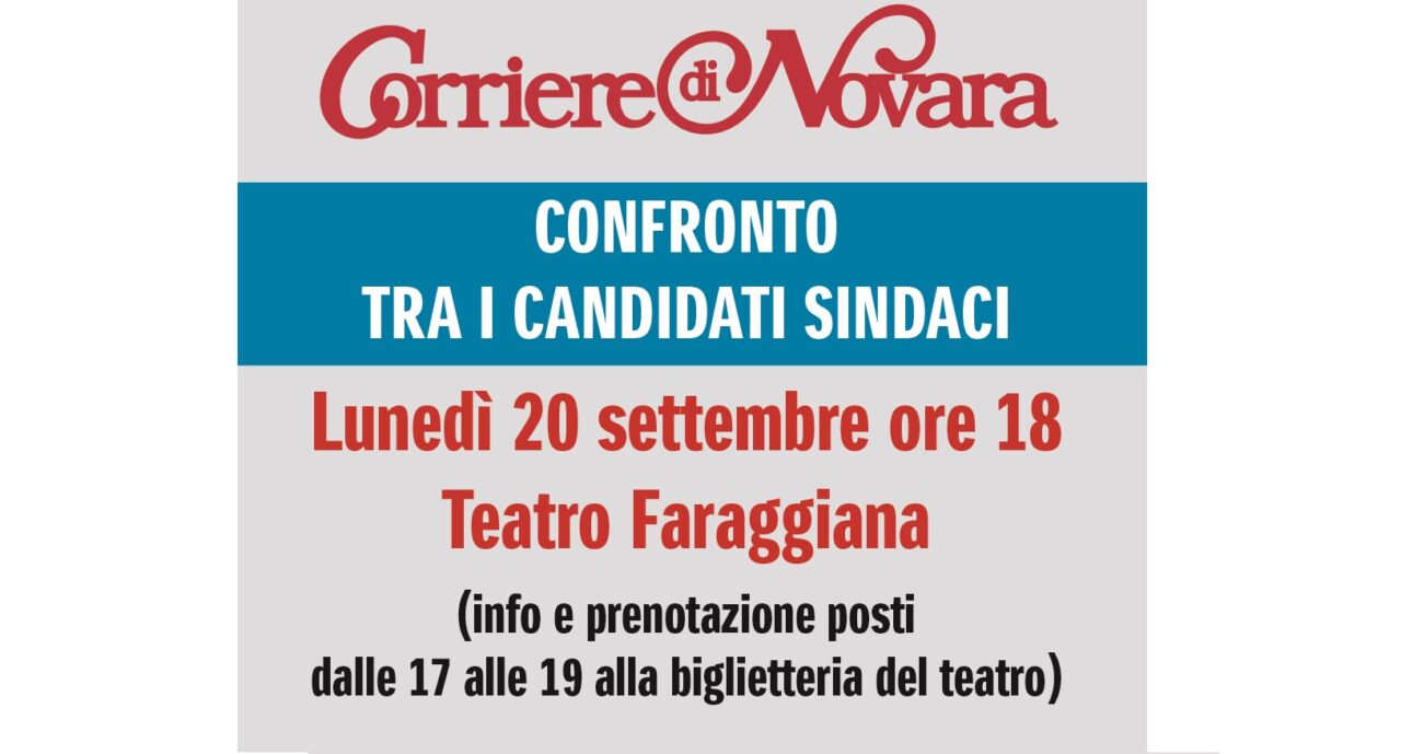 Novara confronto tra i candidati: appuntamento lunedì 20 al Faraggiana