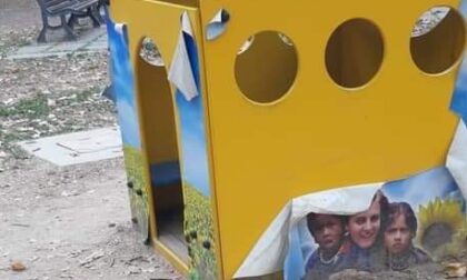 Vandali al Parco dei Bambini di Novara sui giochi forniti da Casa Alessia