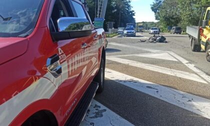 Paruzzaro incidente tra Suv e moto: un ferito