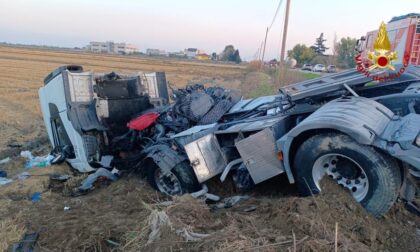 Incidente a Cerano: si ribalta autocisterna contenente sostanza tossica