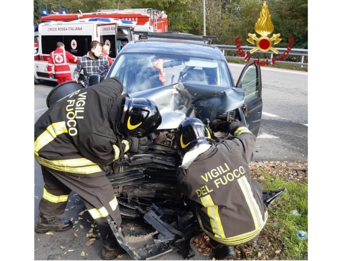 Incidente a Piovino di Borgomanero: due ambulanze sul posto