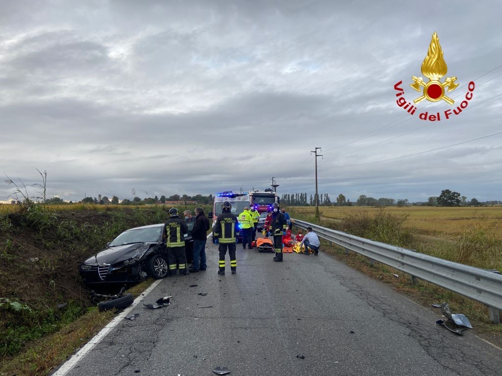 Incidente a Terdobbiate: due feriti