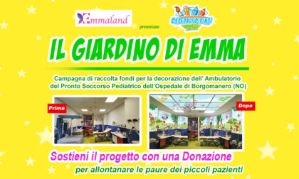 Raccolta fondi per trasformare il Pronto soccorso pediatrico di Borgomanero nel "Giardino di Emma"