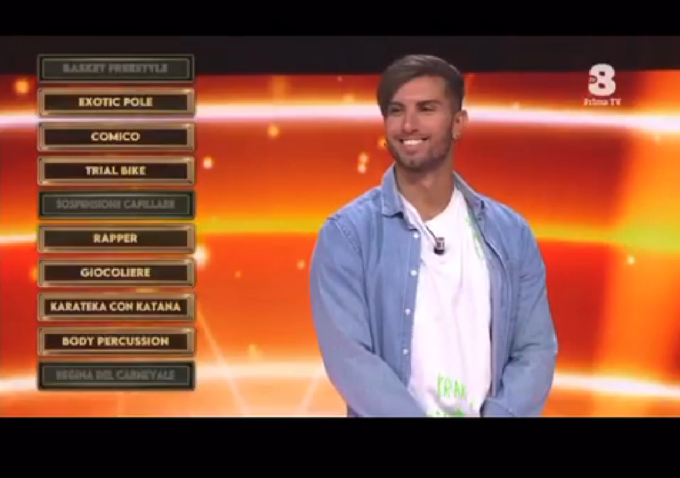L’aronese Andrea Arrigoni su Tv8 a Games Of Talent