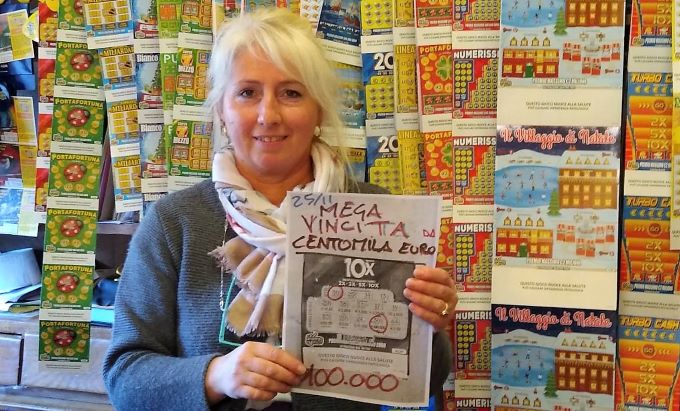 Con un “gratta e vinci” da 2 euro se ne porta a casa 100mila