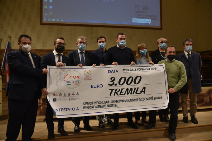 Dalla “Cena tricolore” una donazione per la pediatria del Maggiore