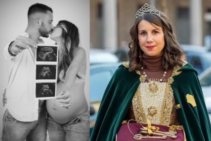 La principessa del carnevale novarese dà alla luce 3 gemelline