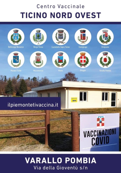 Apre il centro vaccinale Ticino Nord Ovest a Varallo Pombia
