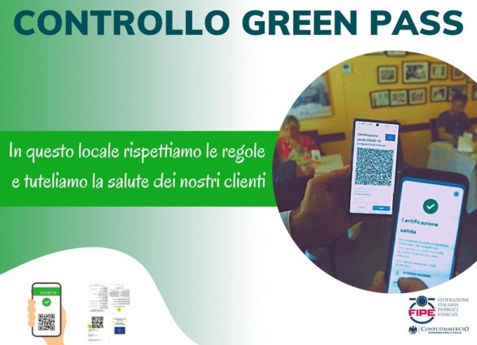 Confcommercio: “Ristoratori controllate i Green Pass”