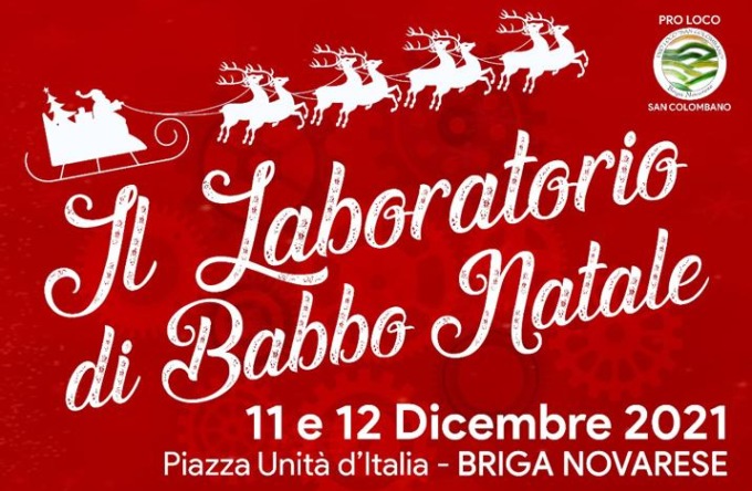 A Briga Novarese sabato 11 apre il Laboratorio di Babbo Natale
