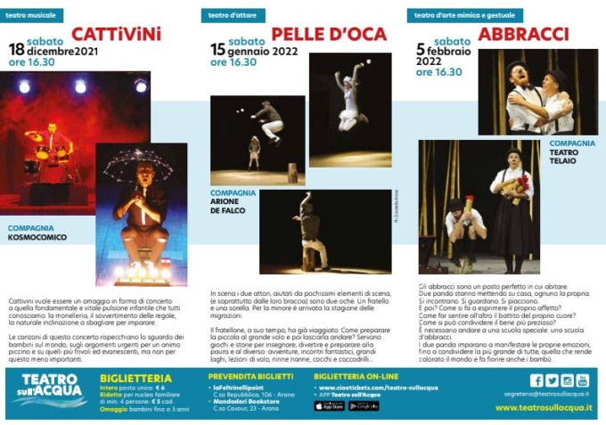 Teatro sull’acqua bambini e ragazzi torna oggi ad Arona