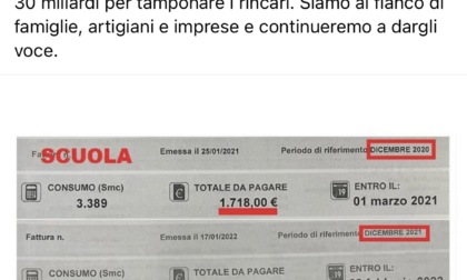 Caro energia: Salvini prende come esempio Arona