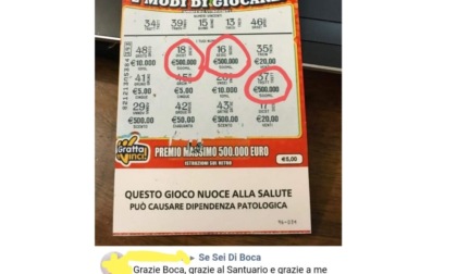 Turista vince 500mila con una schedina acquistata a Boca