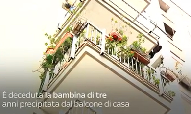 Fatima morta a 3 anni cadendo dal balcone: omicidio colposo per il patrigno