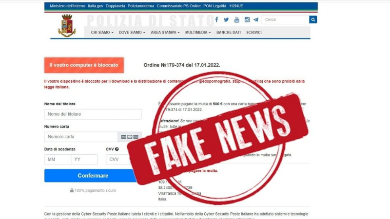 False e-mail prospettano alla vittima una inesistente indagine in corso