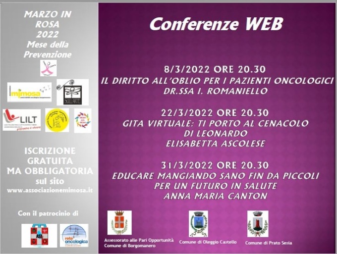 Marzo in rosa 2022: le iniziative dell’Associazione Mimosa