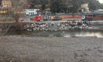 Lavori in corso sul torrente San Giovanni a Verbania