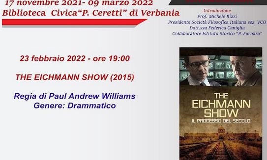 Stasera alla biblioteca di Verbania il film “The Eichmann show”