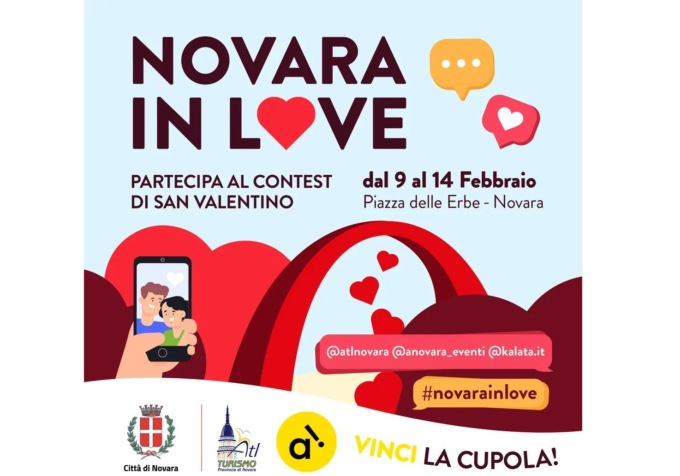 Iniziativa “NovarainLove” fino al 14 in piazza delle Erbe