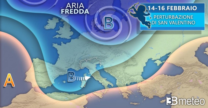 Perturbazione in arrivo: a San Valentino nevicherà sul novarese?