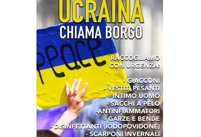 Ucraina chiama Borgomanero risponde: al via la raccolta di prodotti utili alla popolazione