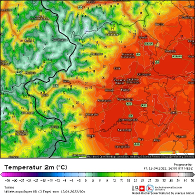 Centro Meteo Piemonte: oggi temperature fino a 26/28 gradi