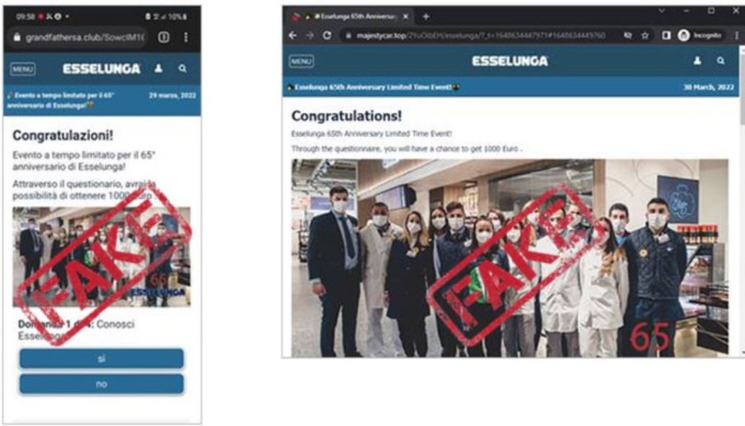 Concorso “Fake” per i 65 anni di Esselunga: attenzione