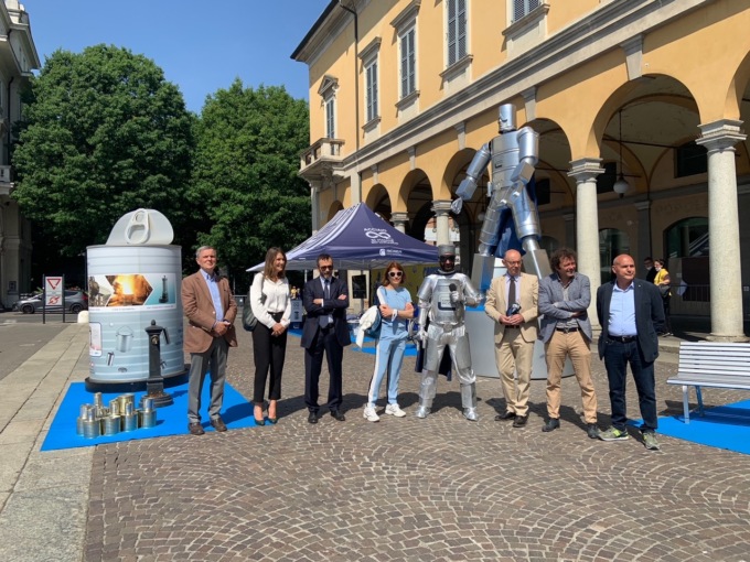 Novara premiata per la raccolta differenziata degli imballaggi in acciaio