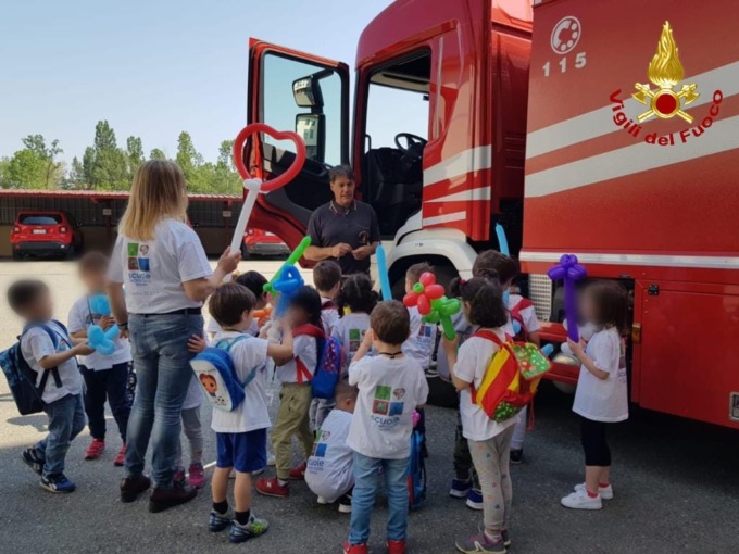 I bambini di Novara diventano pompieri per un giorno