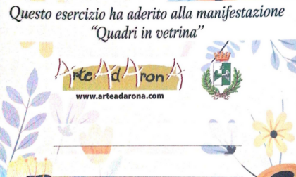 Quadri in vetrina per quindici giorni con Arte ad Arona