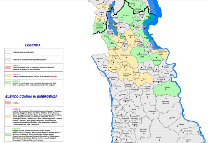 Crisi idrica senza precedenti: ecco i comuni novaresi in emergenza