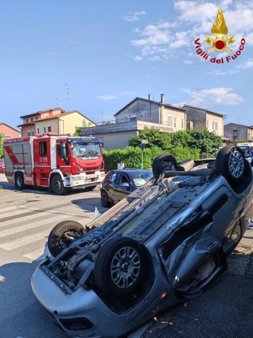 Novara incidente in via Bollati